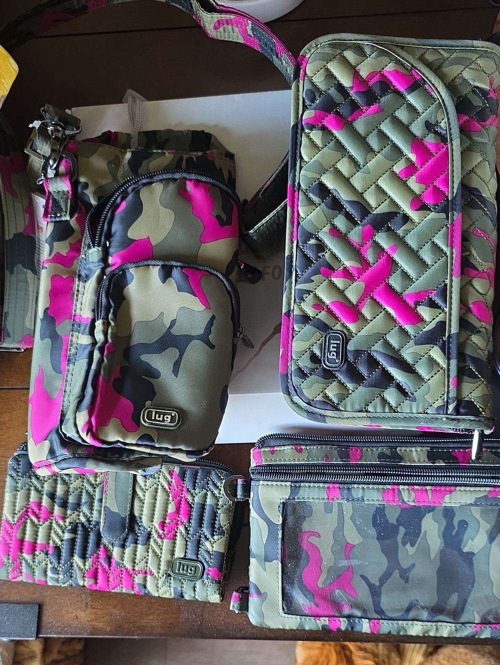 lug Camo ORCHID TRAM Wallet and Crossbody Set